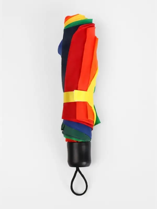 Зонт механический &laquo;Радуга&raquo;, 3 сложения, 8 спиц, R=48/55 см, d=96 см, разноцветный