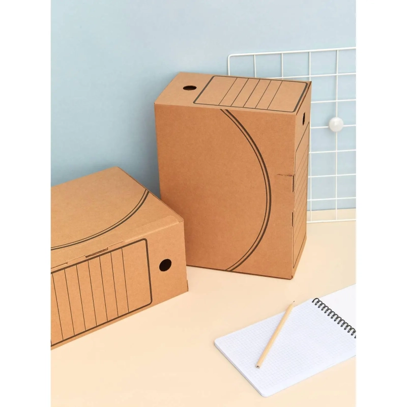 Короб архивный с замком  150мм, 5 шт.уп микрогофрокартон