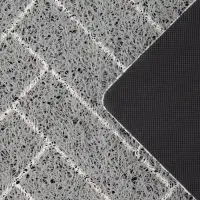 Коврик придверный Доляна &laquo;Лофт&raquo;, грязезащитный, вырезной, 45&times;75 см, серый