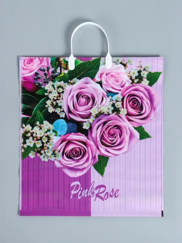 Пакет &laquo;Камилла&raquo;, полиэтиленовый с пластиковой ручкой, 100 мкм 40&times;44 см