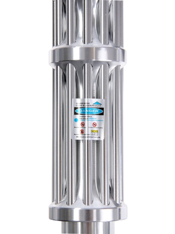 Лазерная указка мощная, с насадками, 1200 мАч, синий