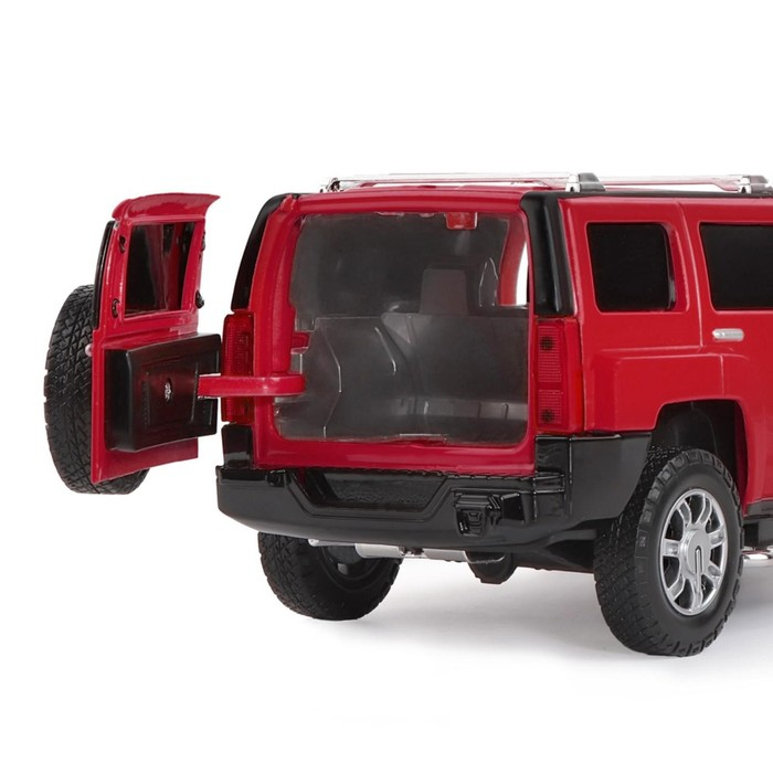 Машина металлическая Hummer H3 1:24 открываются двери, капот, свободный ход колёс, световые и звуковые эффекты Машина металлическая Hummer H3 1:24 открываются двери, капот, свободный ход колёс, световые и звуковые эффекты
