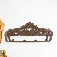 Крючки настенные &laquo;Сердце с узорами&raquo;, ключница декоративная, чугун, 31&times;15&times;3.4 см