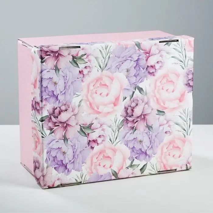 Коробка подарочная складная, упаковка, &laquo;Цветочная сказка&raquo;, 31&times;25.5&times;16 см