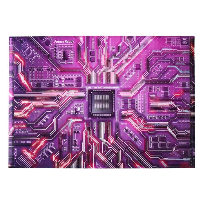 Папка-конверт Папка-конверт "Чип" на кнопке А4, 350 мкр, фиолетовая