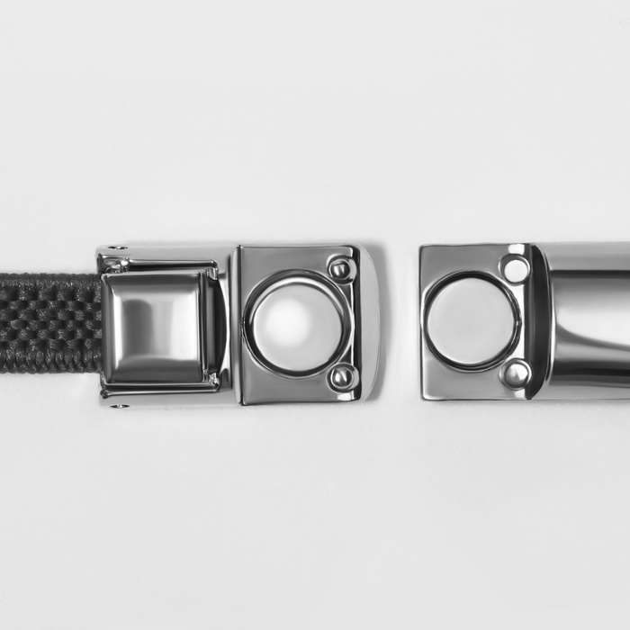 Шнурки для обуви, пара, с плоским сечением и фиксатором на магнитах, 100 см, цвет серый