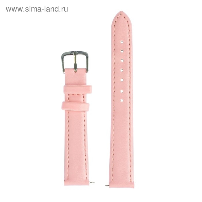 Ремешок для часов Ремешок для часов "Соломон", 16 мм, натуральная кожа, l-20 см, светло-розовый