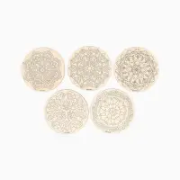 Заготовки для творчества. Роспись по дереву "Татарские узоры",  5 штук, Т1003