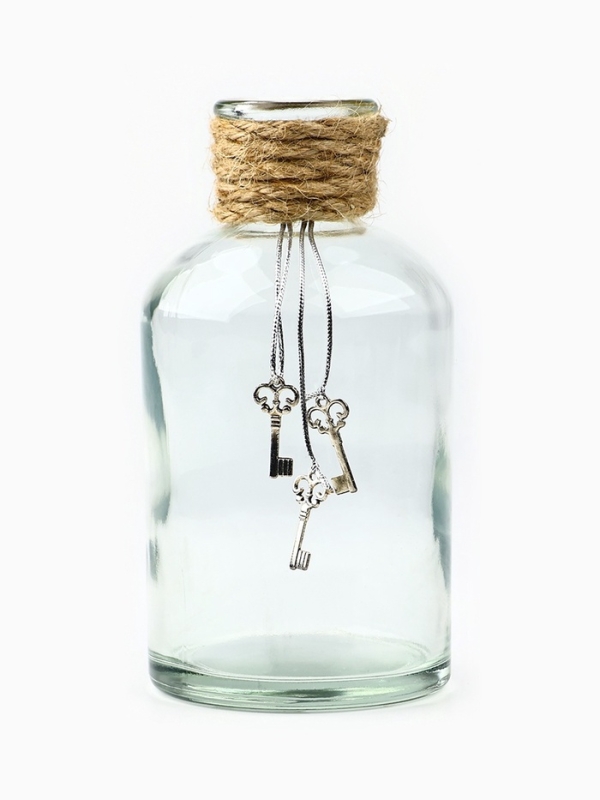 Ваза для цветов, прозрачная, 250 мл.