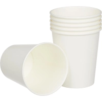 Стакан одноразовый бум. d-80мм 1-сл 250мл белый 1000шт/кор