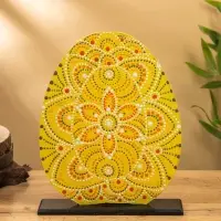 Сувенир "Яйцо" МДФ 25х6х30 см,  цв. жёлтый