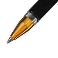 Ручка шариковая MunHwa. MC Gold, чёрный стержень, узел 0.5 мм, резиновый упор