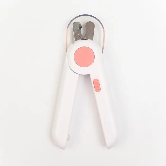 Когтерез для животных с LED фонарём и пилкой для ногтей, розовый Когтерез для животных с LED фонарём и пилкой для ногтей, розовый