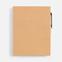 Мини-блокнот Eco Light с ручкой с черными элементами, ver.2