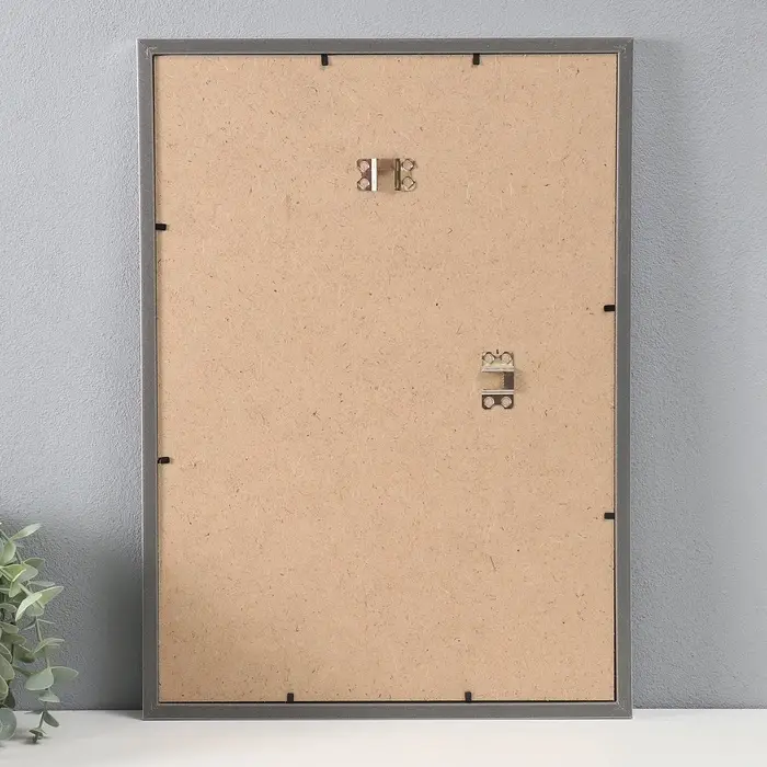 Фоторамка для фото 29.7&times;42 см (А3) &laquo;МИРАМ&raquo;, пластик, серебро, (пластиковый экран)