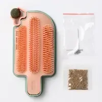 Игрушка-чесалка для кошек с кошачьей мятой 16 см, розовая