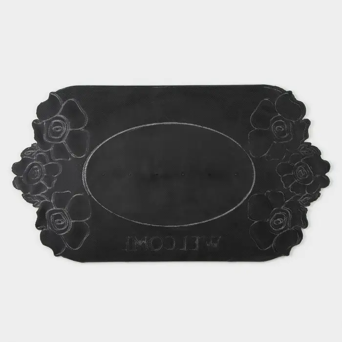 Коврик придверный Доляна Welcome, цветы, 41.5&times;75 см