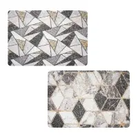 Коврик придверный тм VETTA Lapsha, ПВХ, 40х60 см, 2 дизайна, без резиновой подложки