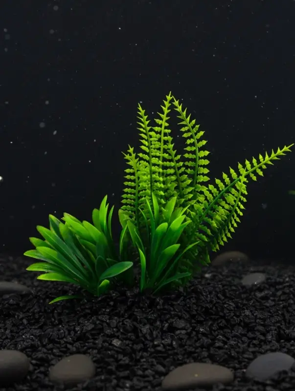 Растение искусственное аквариумное, на подставке под камень, 17&times;14&times;16 см