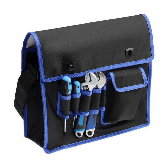 Сумка для инструментов ТУНДРА, карман и 5 петель, два отделения, ремень, 360 х 280 х 130 мм   993329 Сумка для инструментов ТУНДРА, карман и 5 петель, два отделения, ремень, 360 х 280 х 130 мм   993329