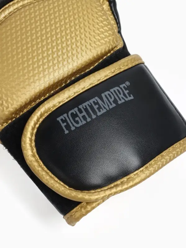 Перчатки для ММА боевые FIGHT EMPIRE, GOLD, чёрно-жёлтые, размер S