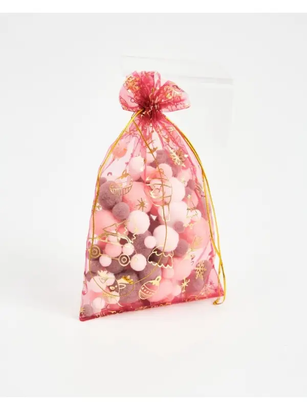 Мешочек подарочный органза «Новогоднее настроение», 16 × 24 см Мешочек подарочный органза «Новогоднее настроение», 16 × 24 см