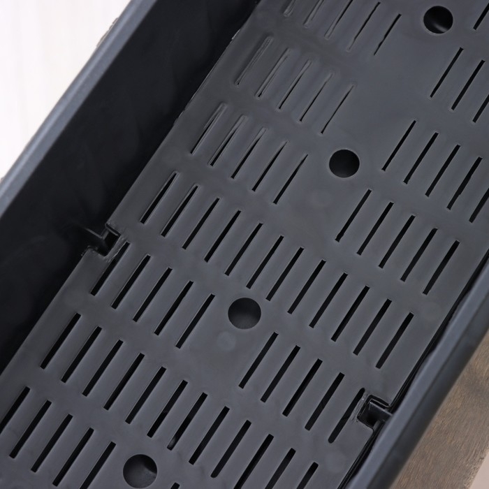 Ящик для цветов с дренажной решёткой, 9.5 л, цвет МИКС Ящик для цветов с дренажной решёткой, 9.5 л, цвет МИКС