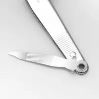 Кусачки книпсер педикюрные, с пилкой, 7.6 см, МИКС