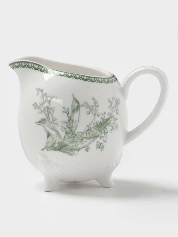 Молочник  Молочник "Bloomware" W&Y 12х8х9  цвет зеленый, белый