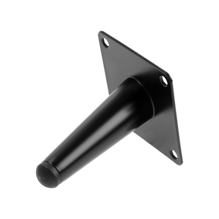 Опора мебельная CAPPIO OP07,h=100мм,толщ площ 1,8,  цвет матовый черный Опора мебельная CAPPIO OP07,h=100мм,толщ площ 1,8,  цвет матовый черный