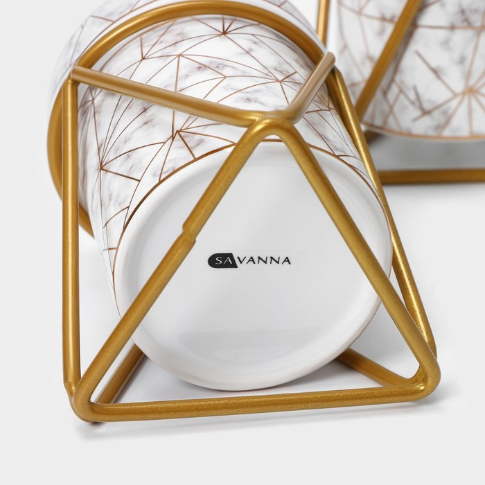 Набор для ванной комнаты SAVANNA «Геометрика», 3 предмета (мыльница, дозатор для мыла 290 мл, стакан), цвет белый Набор для ванной комнаты SAVANNA «Геометрика», 3 предмета (мыльница, дозатор для мыла 290 мл, стакан), цвет белый