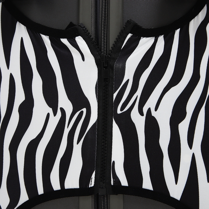 Чехол на чемодан S, цвет белый/чёрный