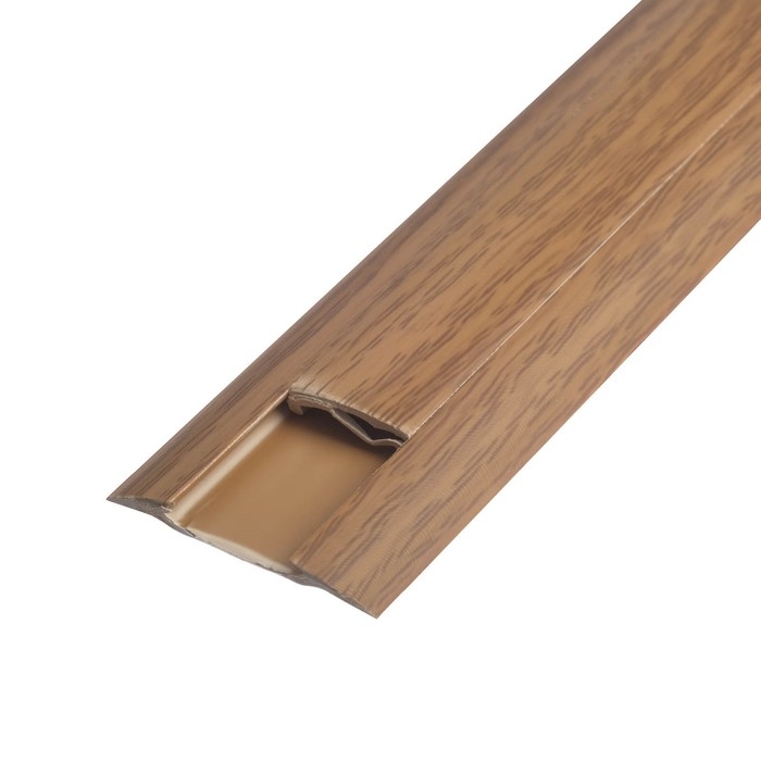 Порог с монтажным каналом 36мм 0,9м Идеал, Дуб темный