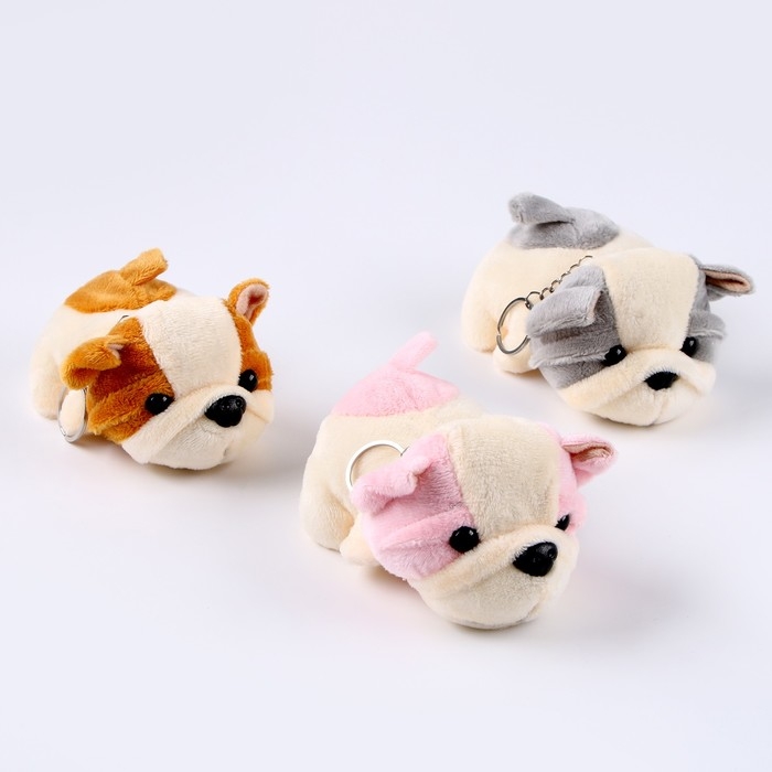 Мягкая игрушка «Щенок», на брелоке, цвета МИКС Мягкая игрушка «Щенок», на брелоке, цвета МИКС