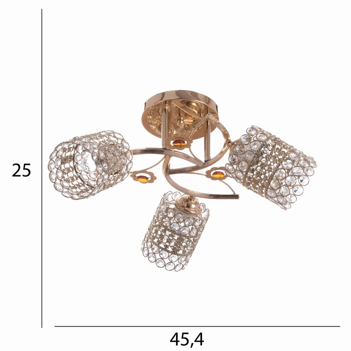 Люстра Люстра "Берти" 3х40Вт Е27 золото МОДЕЛЬ: 2612376