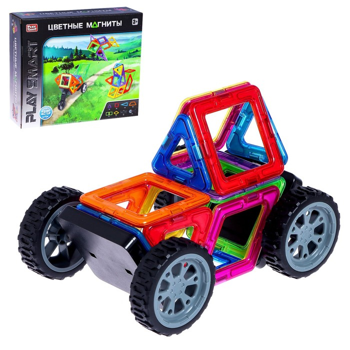 Конструктор магнитный «Цветные магниты», 32 детали Конструктор магнитный «Цветные магниты», 32 детали