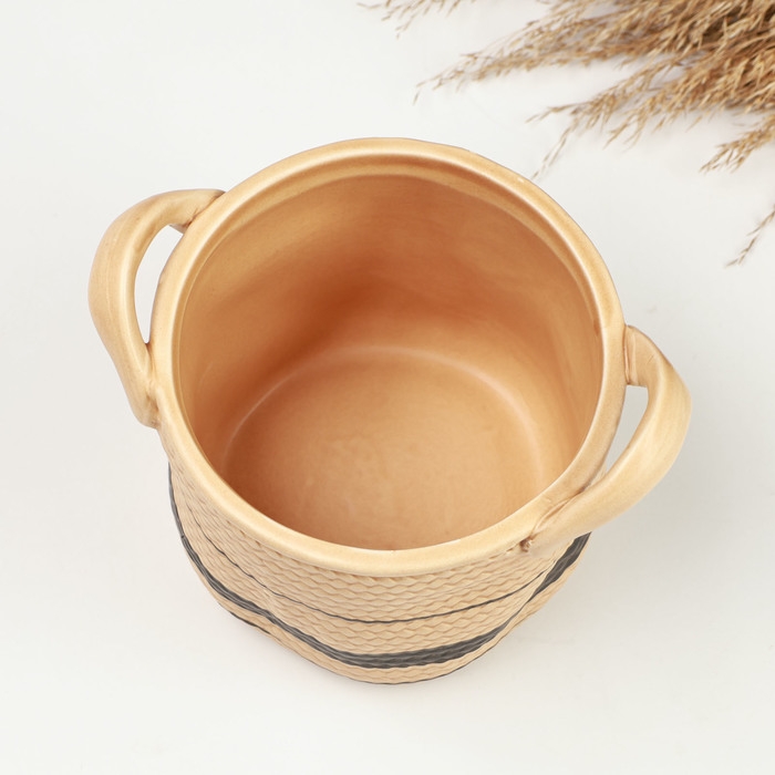 Кашпо - ваза  Кашпо - ваза "Бэкка" 13х13х13см