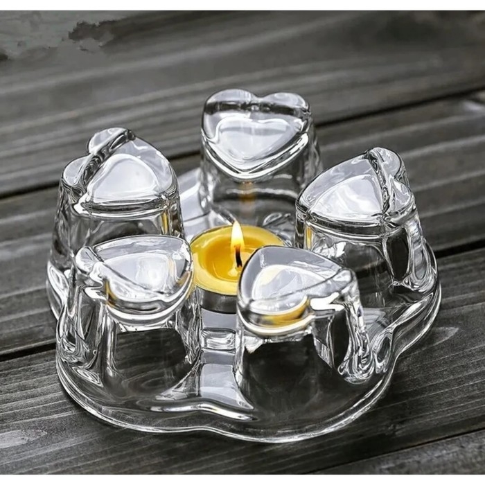 Подставка стеклянная для подогрева «Хрусталик», d=11 см Подставка стеклянная для подогрева «Хрусталик», d=11 см