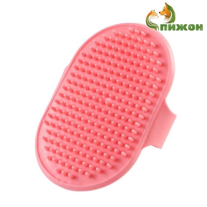 Щётка-наладонник, 12,2 х 8 см, розовая Щётка-наладонник, 12,2 х 8 см, розовая