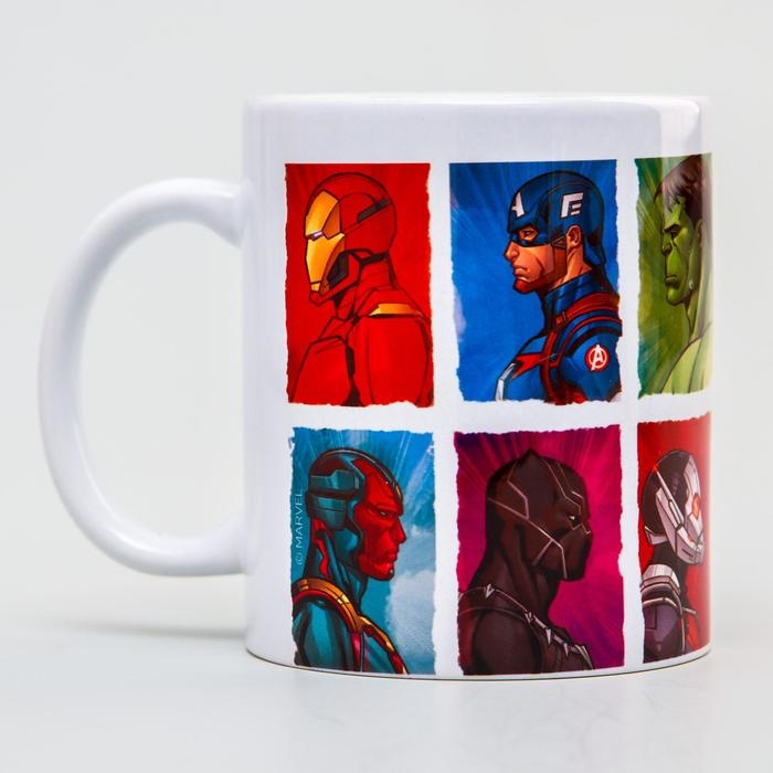Кружка сублимация, 350 мл Кружка сублимация, 350 мл "Супер-герои", Мстители