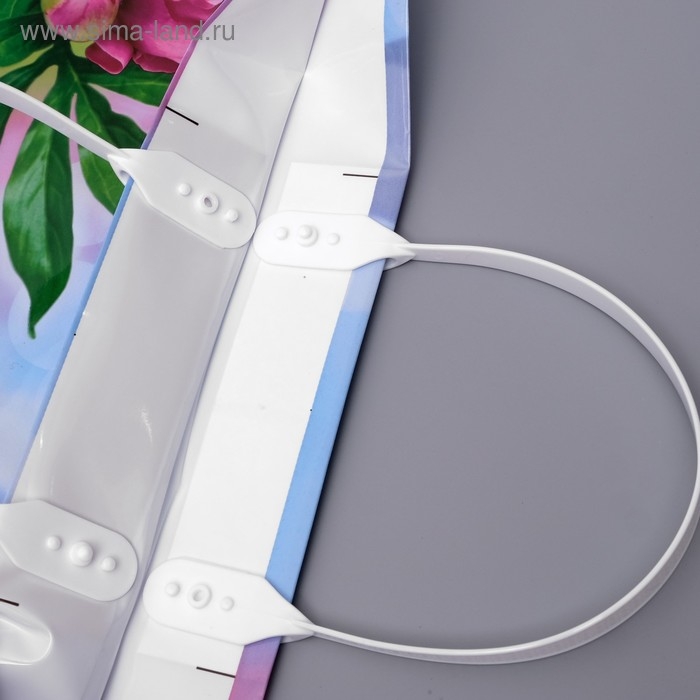 Пакет  Пакет "Тур-де-франс", полиэтиленовый с пластиковой ручкой, 90 мкм 38 х 35 см