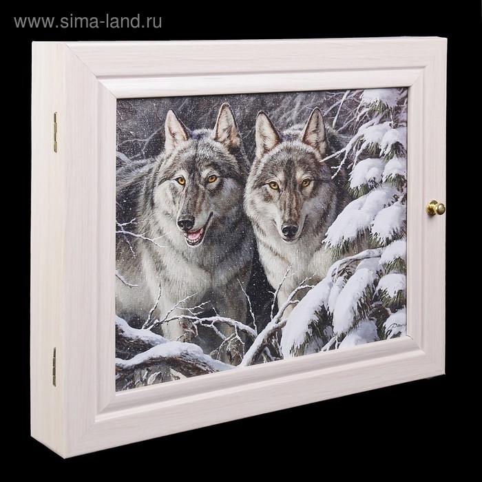 Ключница Ключница "Разбойники" молочный дуб 26х31 см