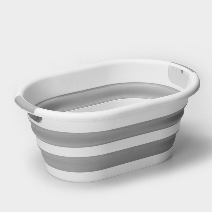 Таз складной «Флекс», 17.5 л, 33.5×49×6.5 см, цвет смоки Таз складной «Флекс», 17.5 л, 33.5×49×6.5 см, цвет смоки