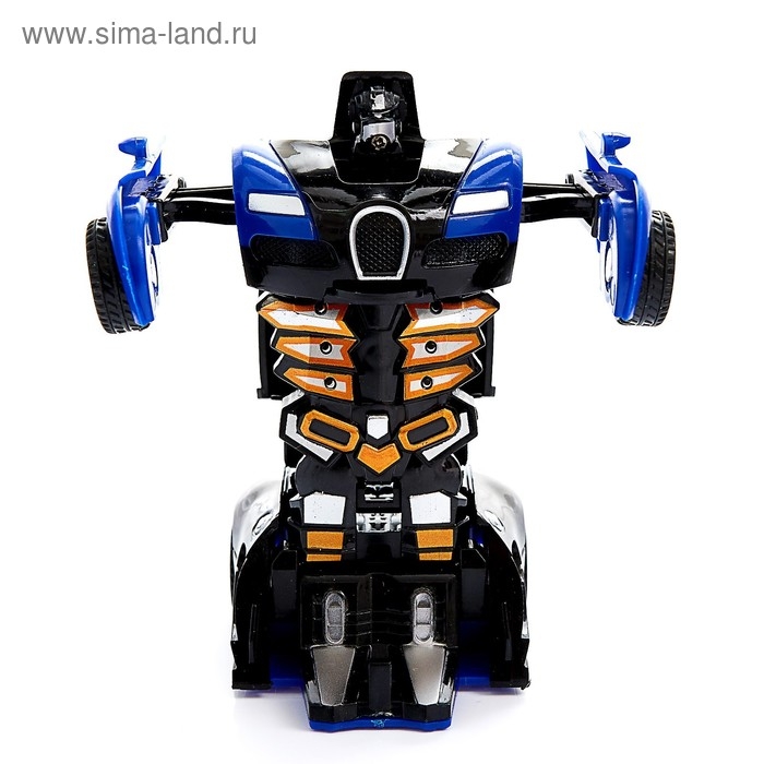 Робот инерционный «Спорткар», трансформируется автоматически при столкновении, цвет МИКС