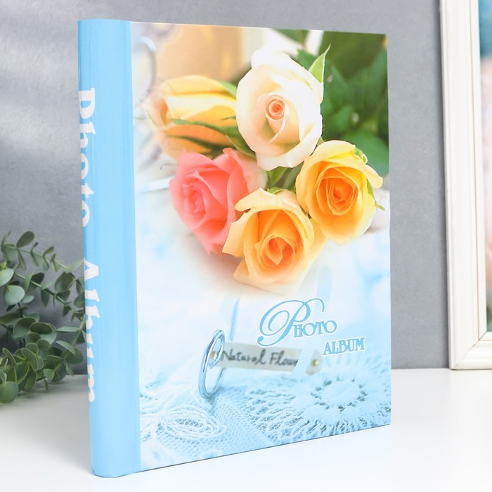 Фотоальбом магнитный 20 листов  Фотоальбом магнитный 20 листов "Энергия роз" МИКС 29х24х2 см