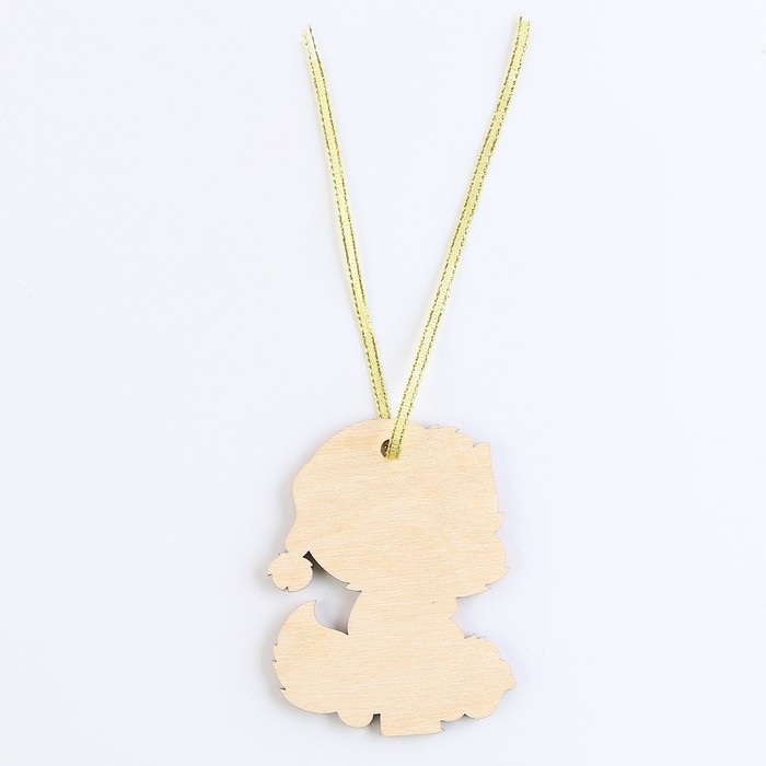 Ёлочная игрушка - подвеска деревянная «Новый год! Лисёнок» Ёлочная игрушка - подвеска деревянная «Новый год! Лисёнок»