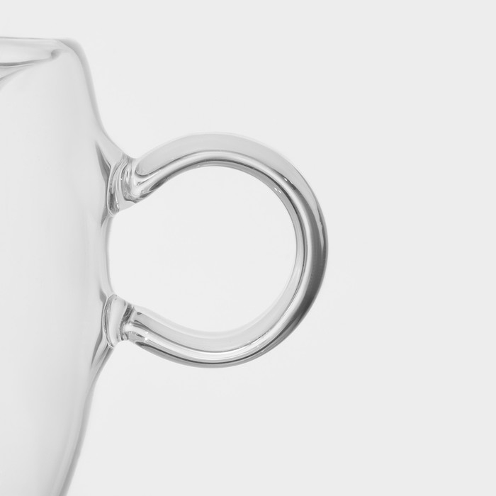 Кружка стеклянная с двойными стенками Magistro «Сердце», 120 мл, 12×9,5×9,5 см