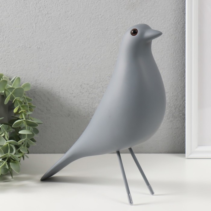 Сувенир полистоун Сувенир полистоун "Птица" серая 28х23,5 см