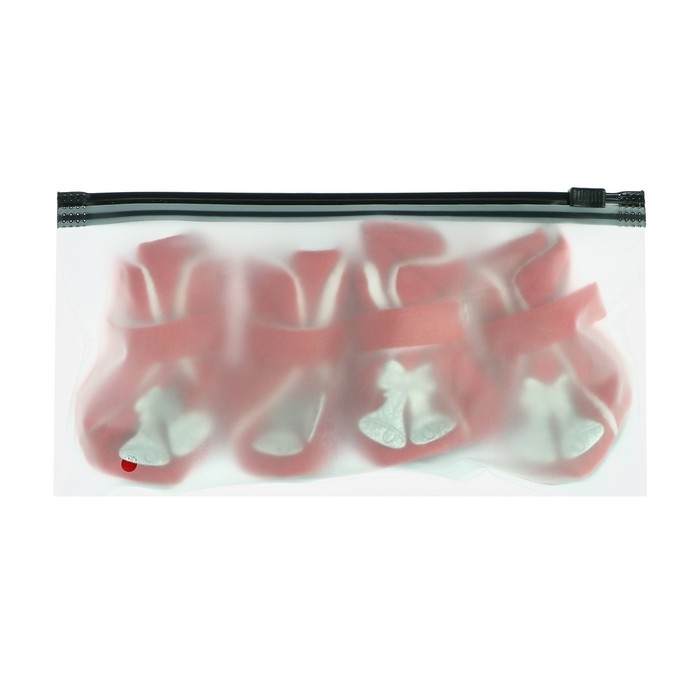 Ботинки Ботинки "Бубенцы", набор 4 шт, размер M, красные