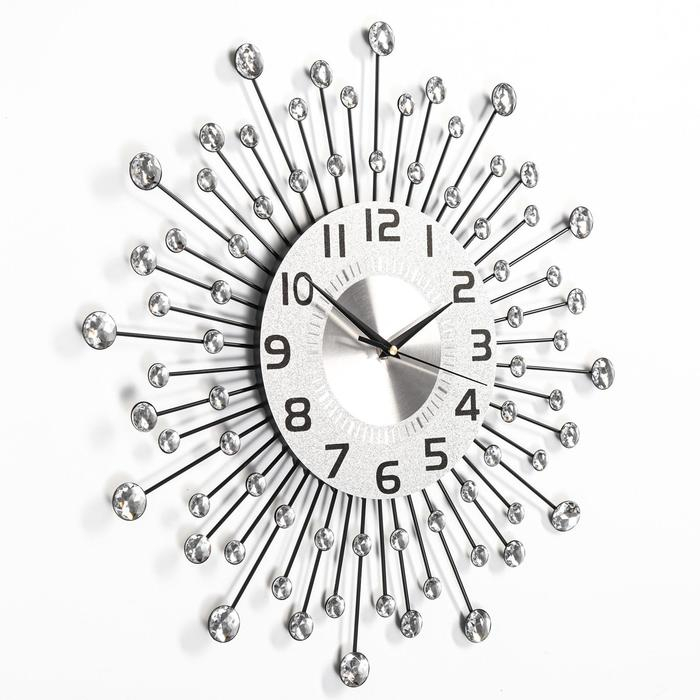 Часы настенные, серия: Ажур, "Кьети", плавный ход, d-47 см, циферблат 22 см